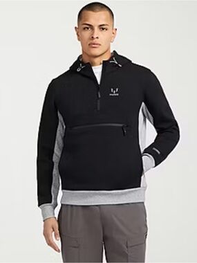 MESSI Collection Mens Long Sleeve Fleece Zipper Active Hoodie